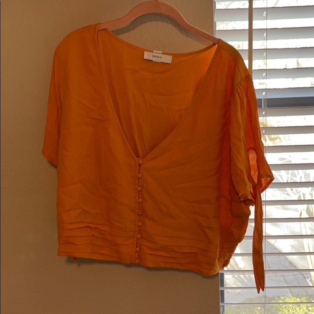 Mustard color, crop top